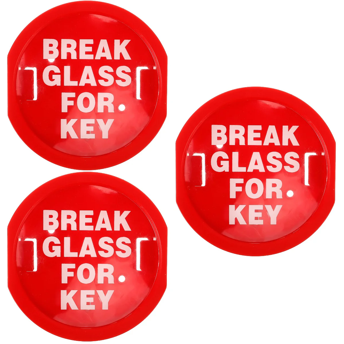 Set of 3 Escape Key Box Breaker Emergency Door Lock Boxes for Keys Storage Office