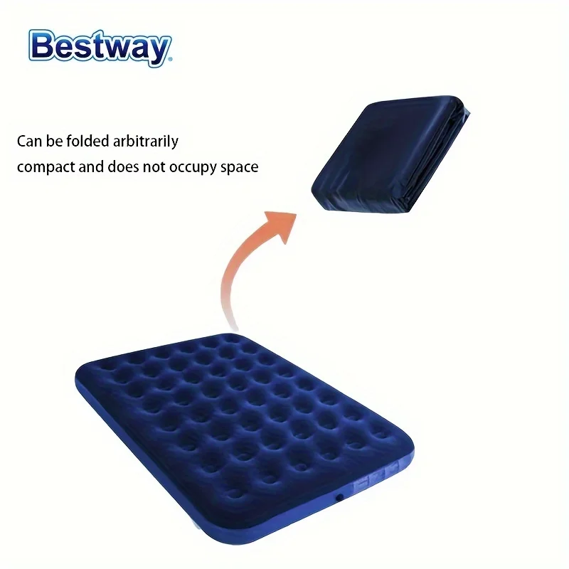 Bestway 67004/67003/67002/67001 1 x 4 Size Indoor/Outdoor Soft Top Air Mattress without Pump Flocked Moisture Barrier