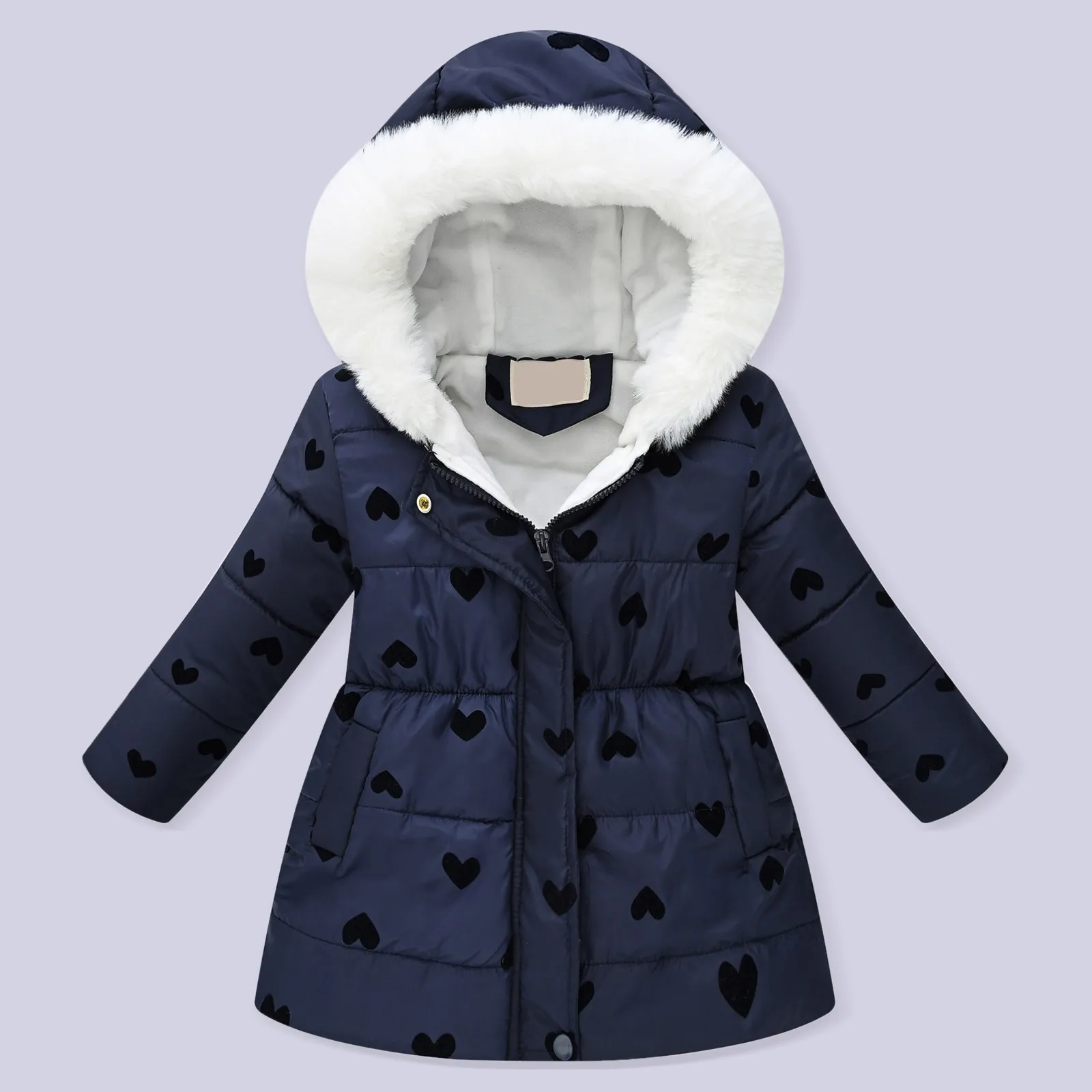 

6 т куртки и зимняя детская одежда для мальчиков и девочек, разноцветная зимняя куртка с принтом на талии и длинными волосами для девочек