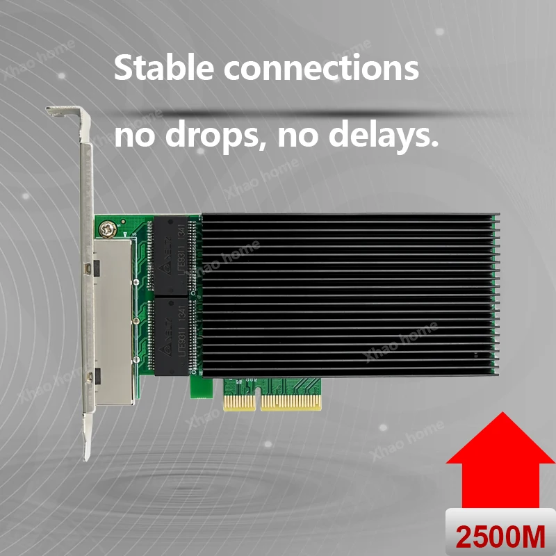 I226-T4 Quad Port 2.5G PCIe Network Card  4x 2500Mbps Ethernet Adapter for NAS/Synology/Server/Desktop Camera Image Capture