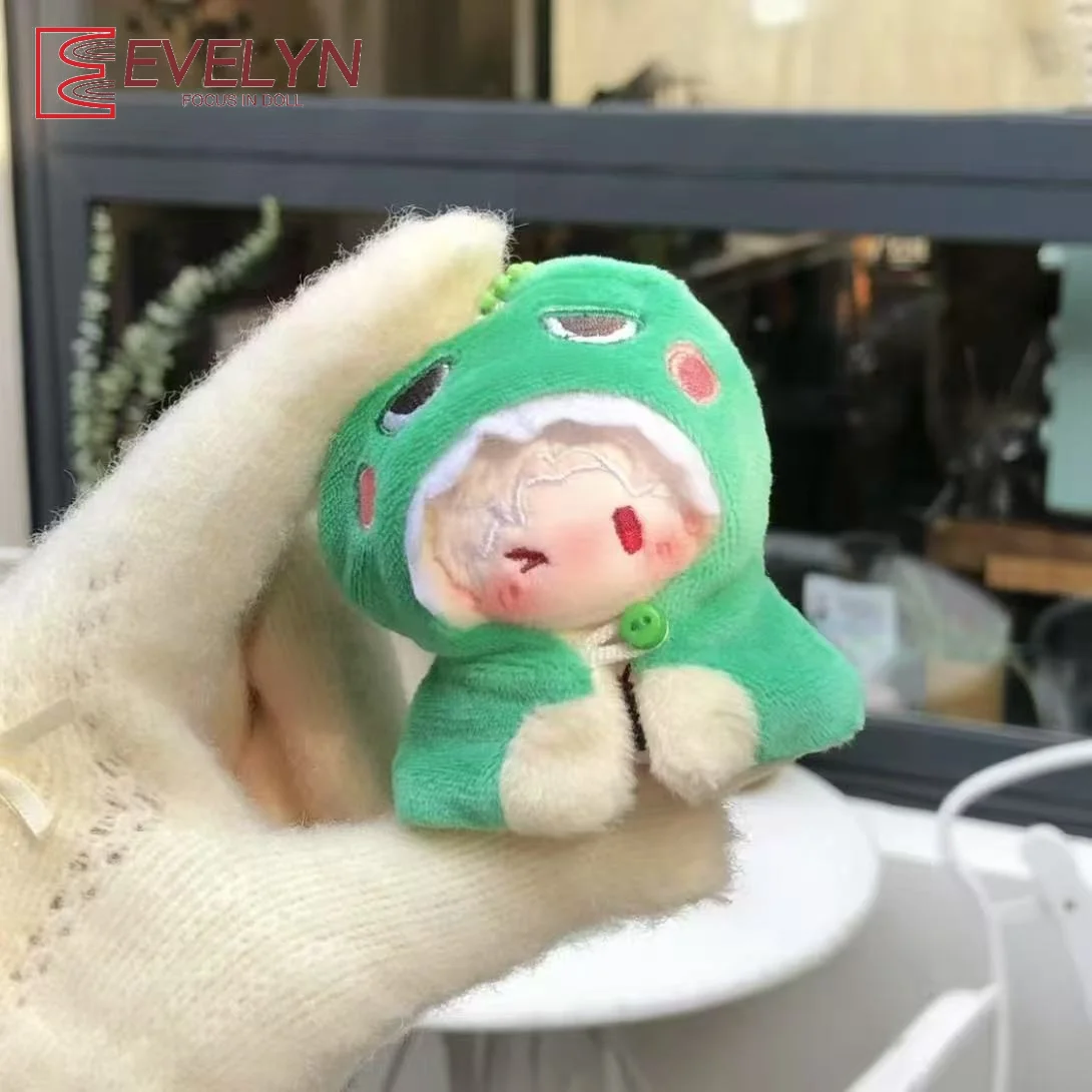 Evelyn 10cm amor e espaço profundo roupas de boneca dos desenhos animados algodão brinquedo de pelúcia macacão roupas plushies manto boneca acessórios presente de natal