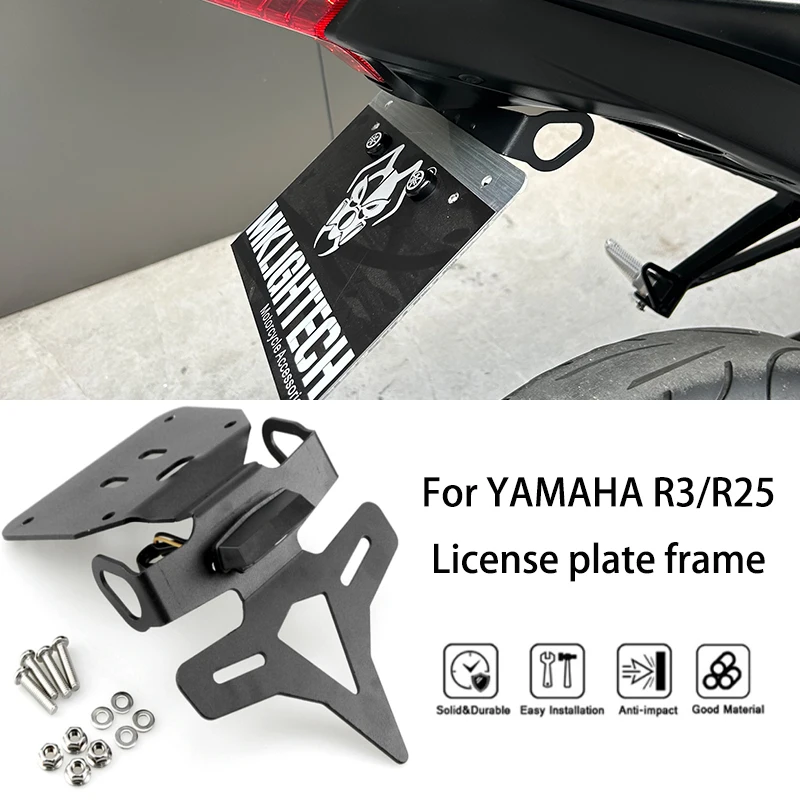 MTKRACING For YAMAHA R3/R25 2019-2024 Card holder rear tailgate mudguard eliminator bracket kit