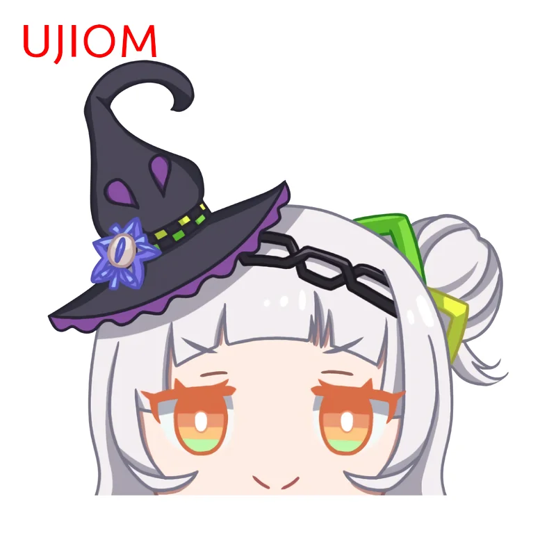 UJIOM Murasaki Shion Cute Wall Sticker Peeker Hololive Kawai Girl Popular Decal Living Home Decoration