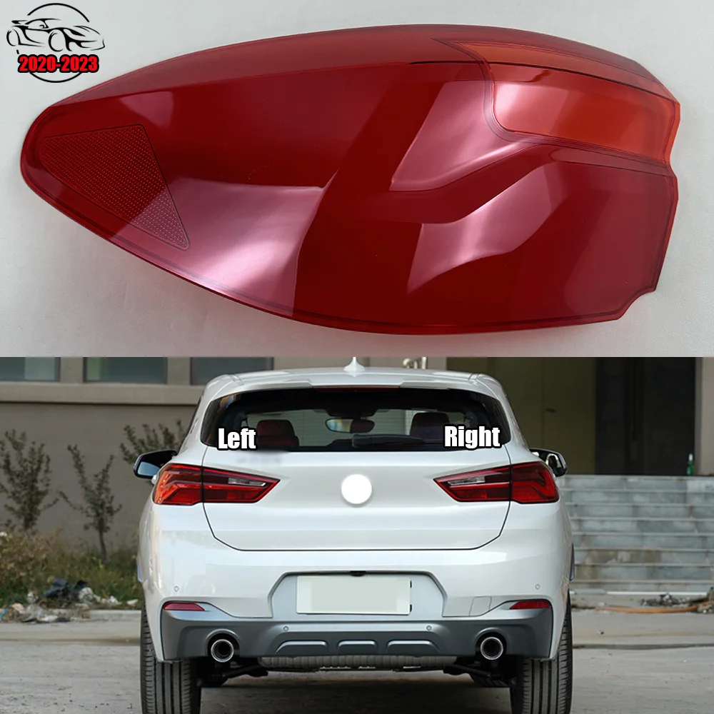 For BMW X2 2020-2023 Car Rear Taillight Shell Brake Lights Shell Replacement Auto Rear Shell Cover Mask Lampshade