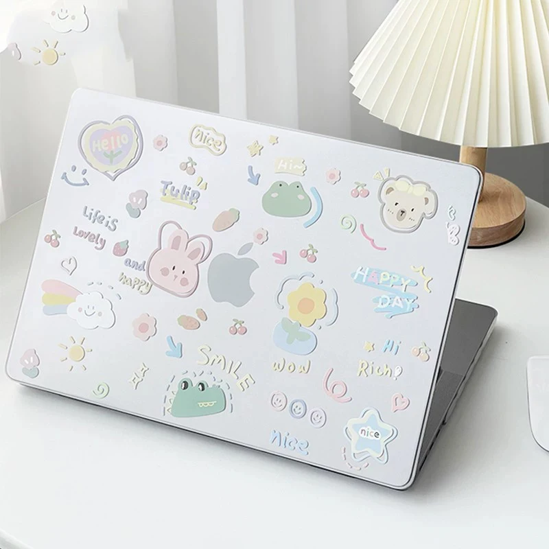 Dopamine Cute Creative Laptop Case For Macbook Neo 2026 A3404 Air 13 15 M4 M5 A3448 Touch Bar ID Pro 14 A3426 Mac 16 inch Cover