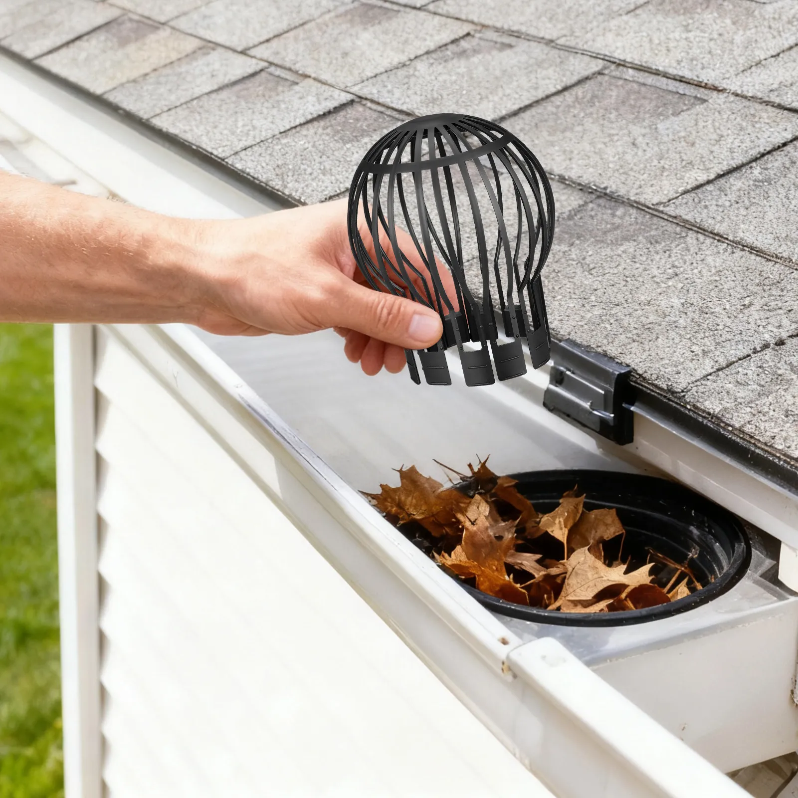 

Комплект из 8 шт. защитных сеток для водосточных желобов, антиблокирующие фильтры для листьев, крышки для водосточных труб, сетки для водостоков для балконов и садов