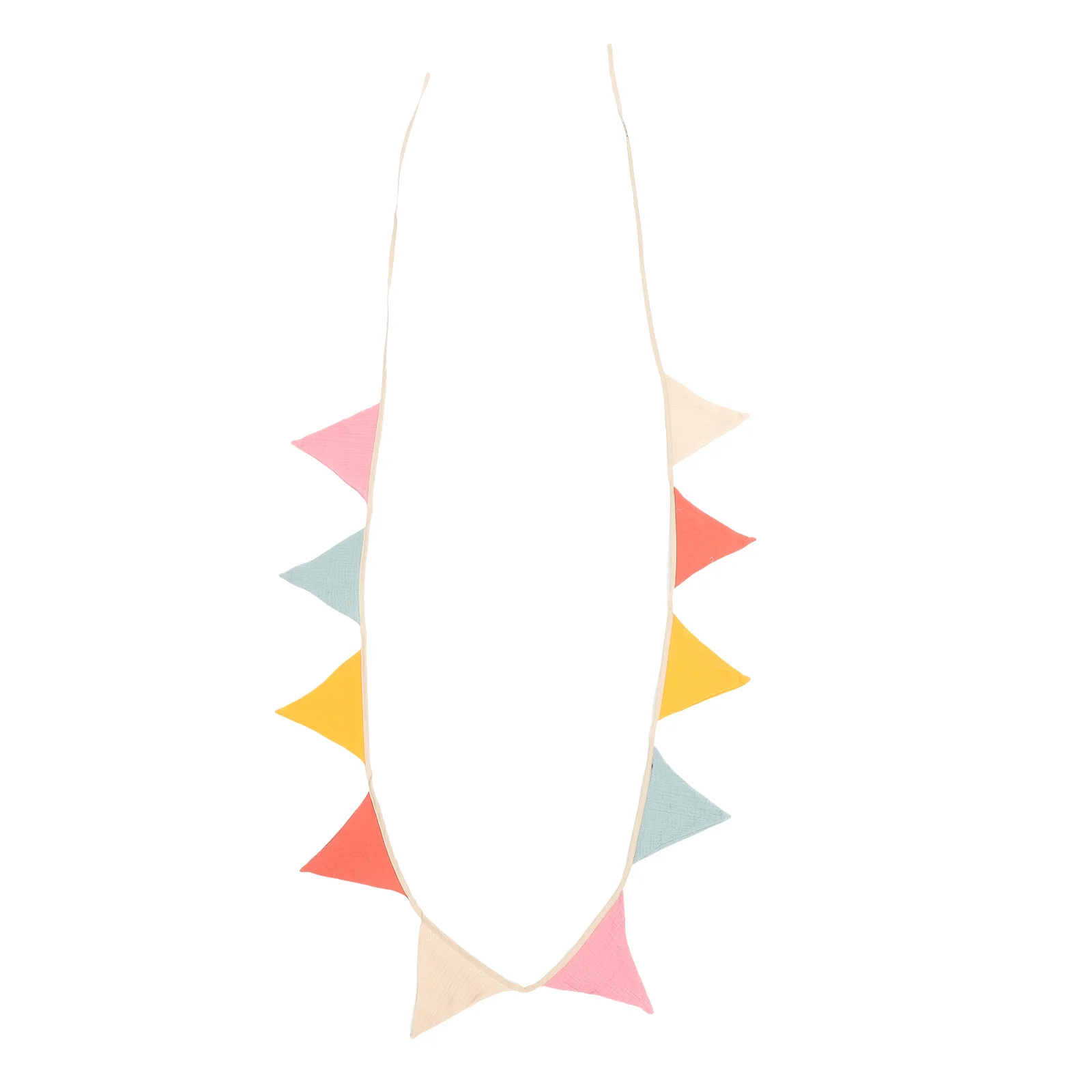 

Birthday Party Bunting Triangle Cotton Cloth Colorful Hanging Banner Bright Cheerful Decorations Festive Atmosphere Party