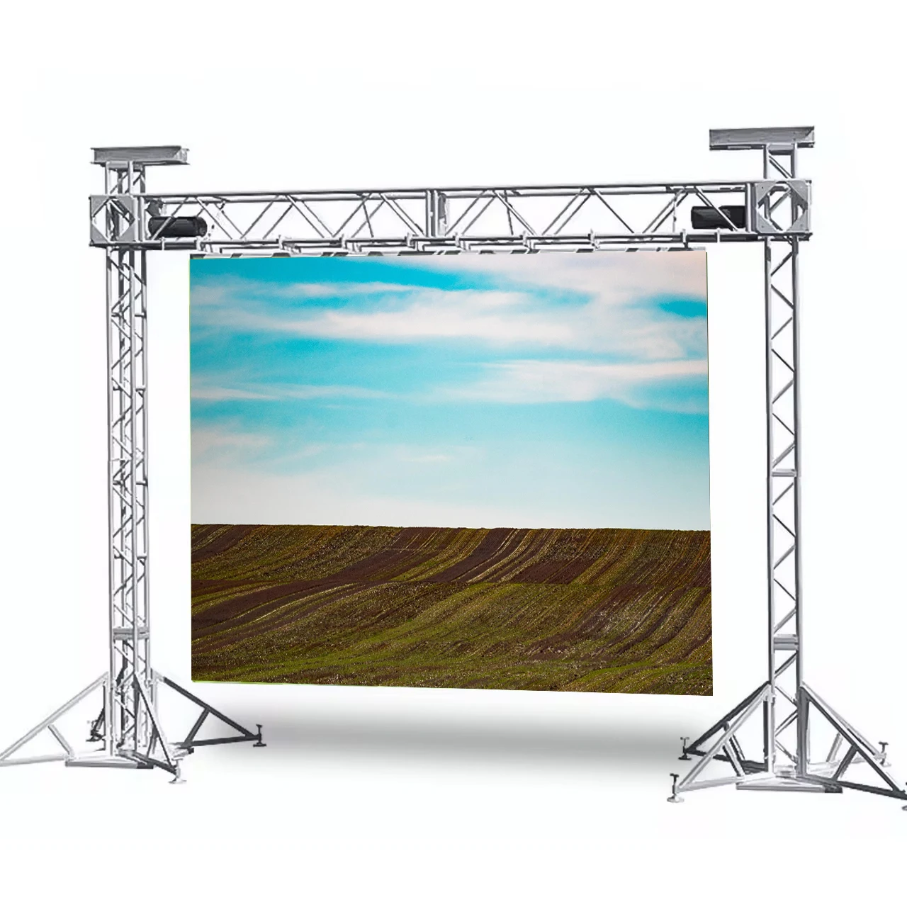 500 x 1000 mm LED-Bildschirm für den Außenbereich, P2,976 mm, flexibles Panel, 3840 Hz Bildwiederholfrequenz für Konzert- und DJ-Stand-Hintergrund