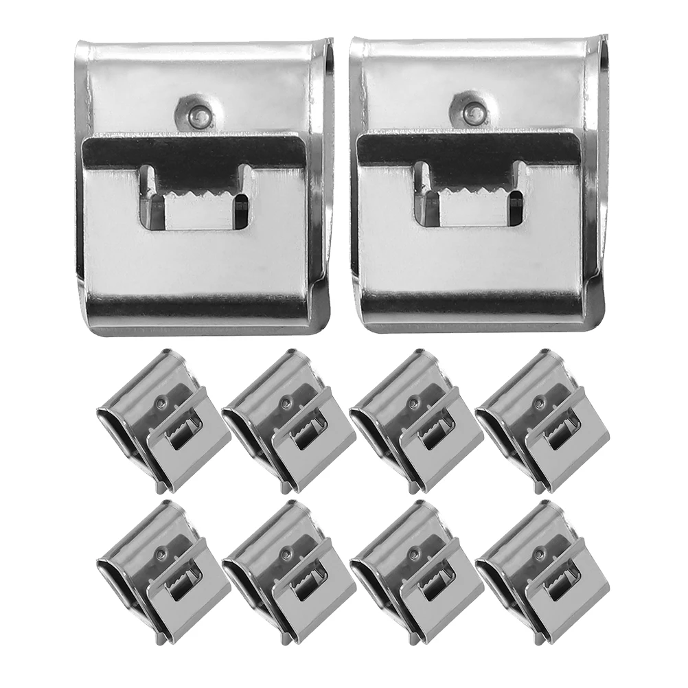 

55Pcs 304 Stainless Steel Solar Photovoltaic Cable Clips Easy Installation Maintenance Durable Wire Clamp Wire Harness Clips