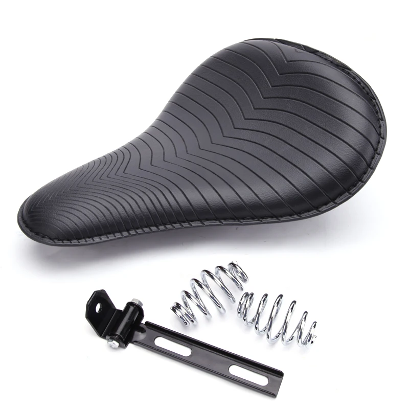 Motorcycle Brown Spring Solo Seat For Harley Road Glide Sportster XL 1200 883 Heritage Softail For Honda Shadow Spirit ACE 1100