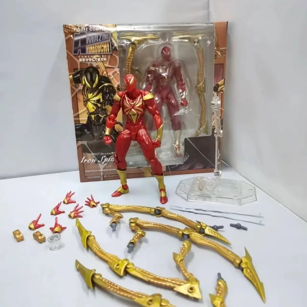 Ct Kaiyodo Iron Spiderman Ation Figurine New Amazing Yamaguchi Animation Figure Statue Pvc Model Collection Toys Birthday Gifts