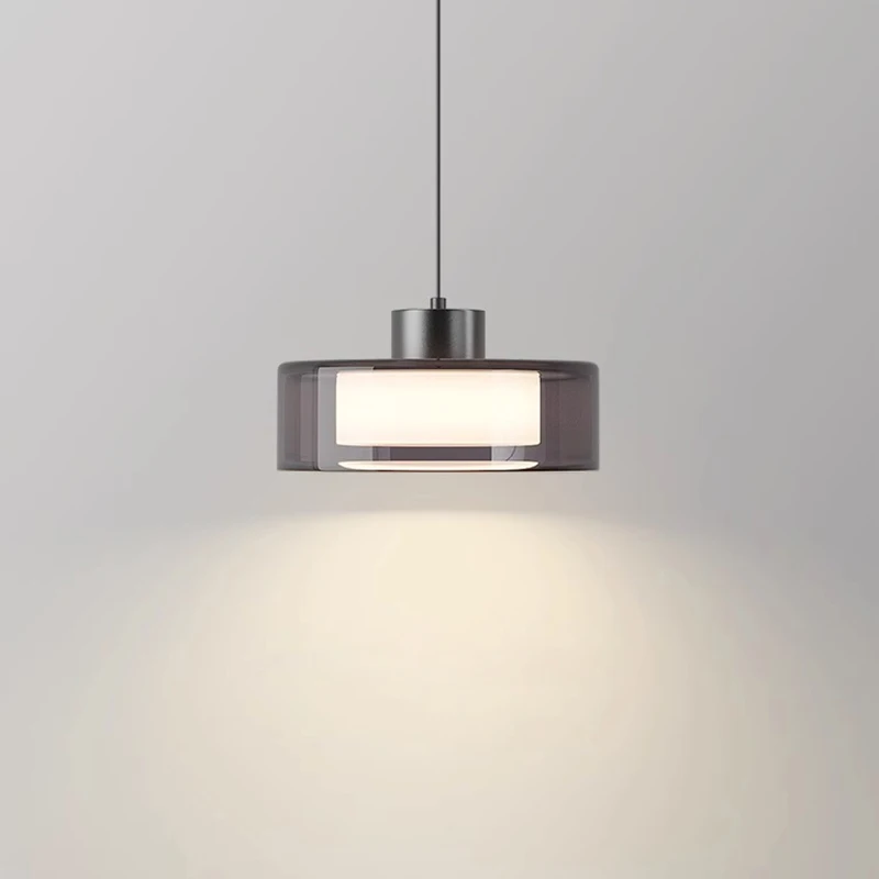 Lámpara Led de cristal minimalista y creativa moderna, iluminación para sala de estar, dormitorio, accesorio de luces colgantes, decoración del hogar, lámpara colgante brillante