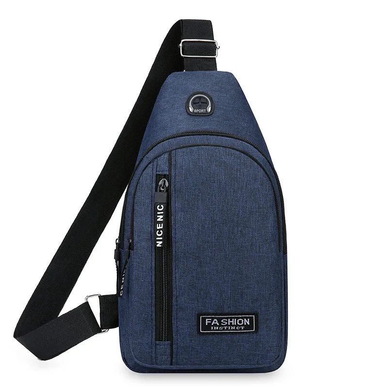 Lightweight Men's Chest Bag, Casual Nylon Crossbody Bag,Hiking Multipurpose Sling Bag for Outdoor Sports & Daily Commute