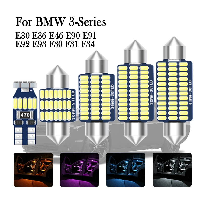 

Car LED Interior Light Canbus For BMW 3 Series E30 E36 E46 E90 E91 E92 E93 F30 F31 F34 320i 320d 320e Coupe Touring