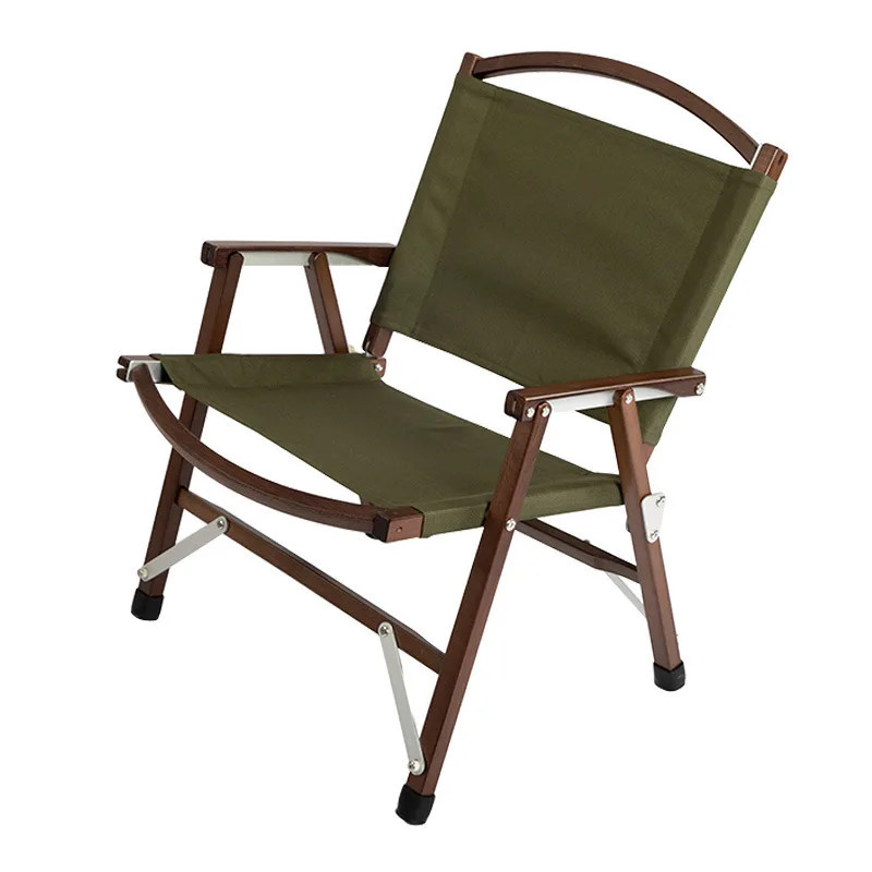 IUTOPO Solid Wood Kermit Chair Outdoor Folding Chair Portable Fishing Stool Camping Folding Chair Camping Chair Beach Chair