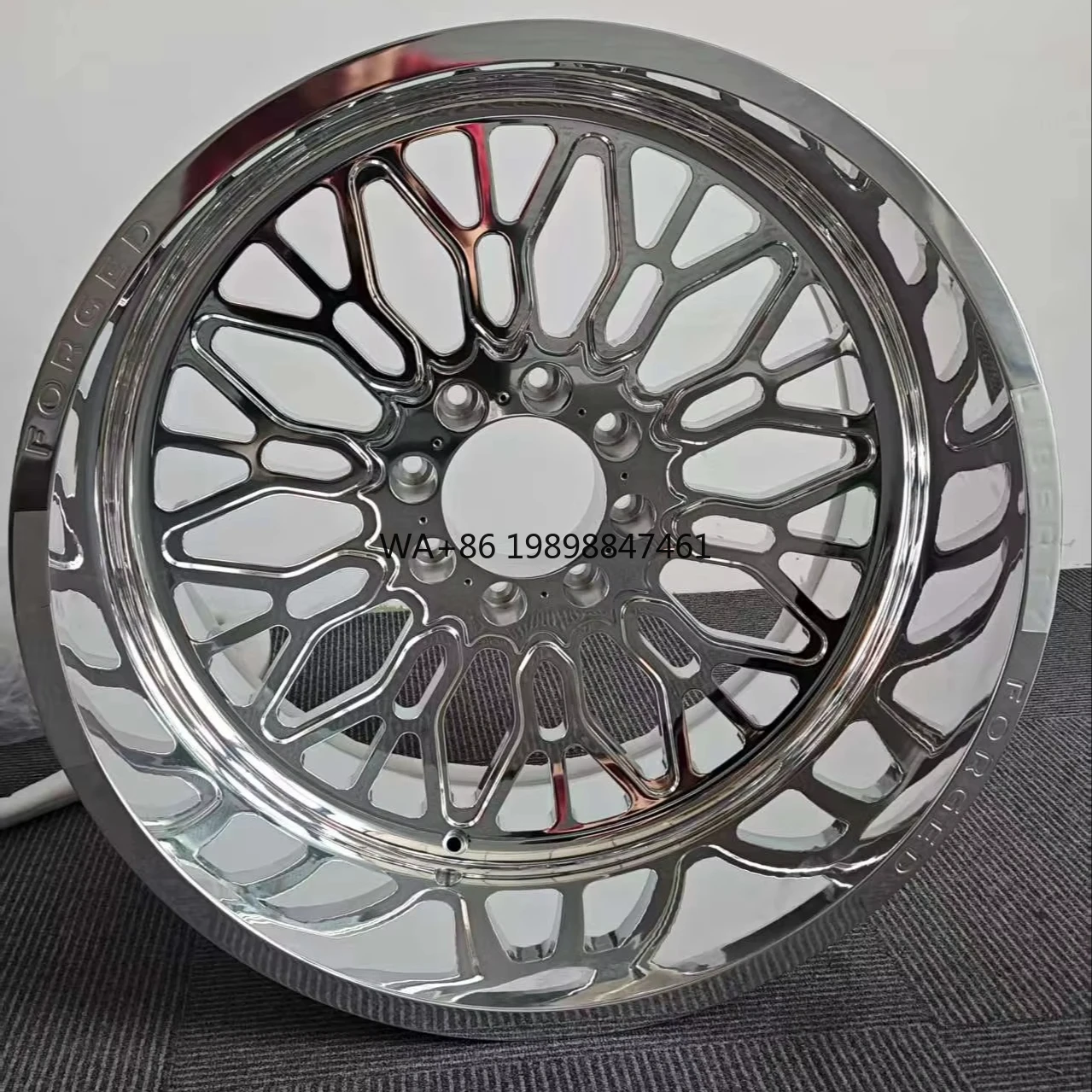 

KYKY 22x12 22x14 24x12 24x14 26x16 with Custom Floating Caps Forged 4x4 Offroad 8x170 8x180 8x6.5 6x5.5 Polished Truck Wheels