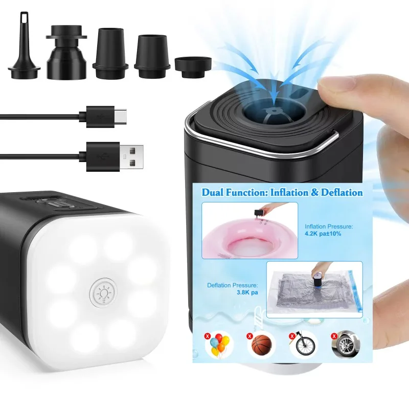 Electric Pump Household Electric Pump Outdoor Car Extraction Electric Pump Swimming Pool Rubber Rowing Boat Inflatable