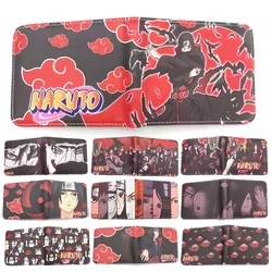 Anime Naruto Akatsuki Wallet Cartoons Uchiha Itachi Figures Cosplay Men Women Purse Card Holder Wallet Toys for Children Gifts