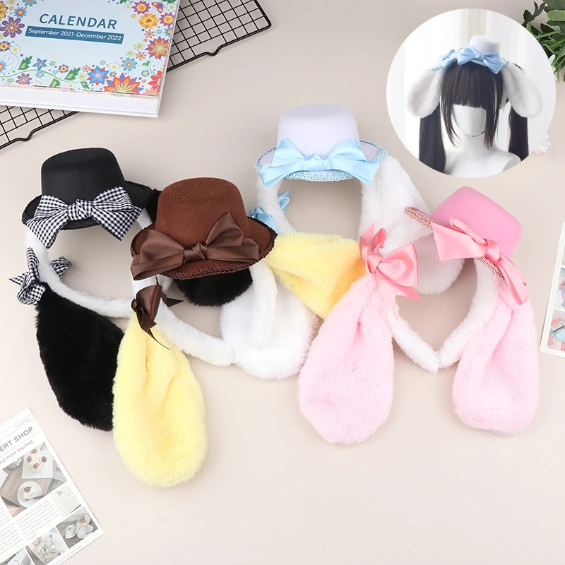 Sanrio Cinnamoroll Creative Hairband Cartoon Animation My Melody Pompompurin Cute Bowler Hat Lolita Hair Accessories Headdress