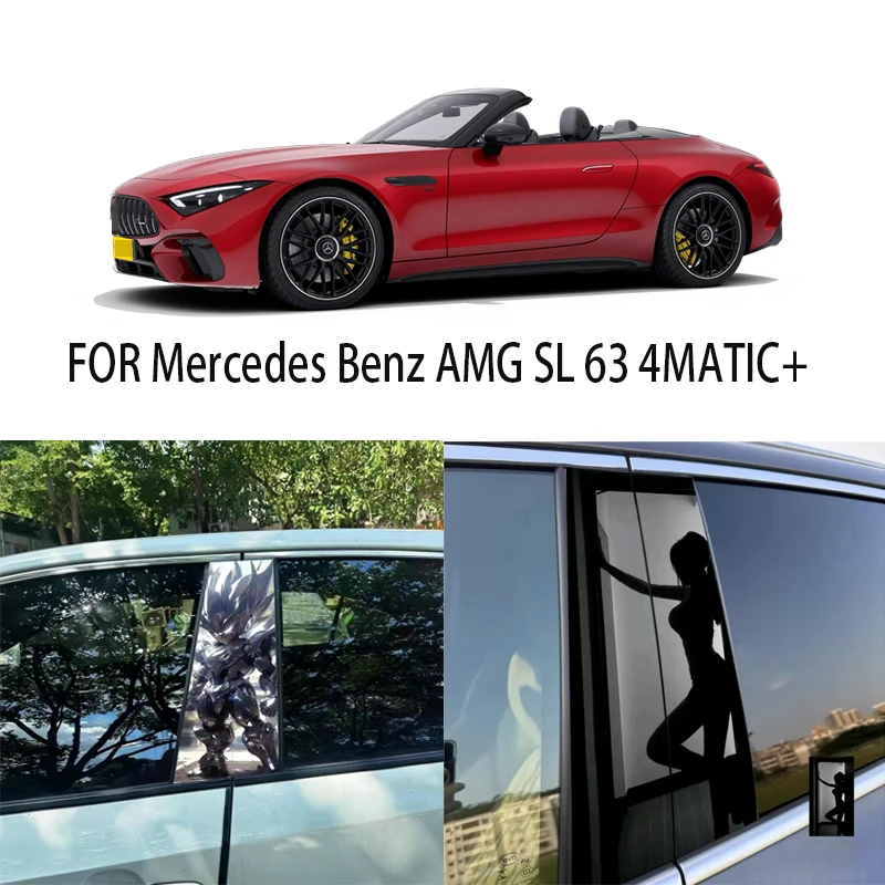 

FOR Mercedes Benz AMG SL 63 4MATIC+ window trim center pillar sticker