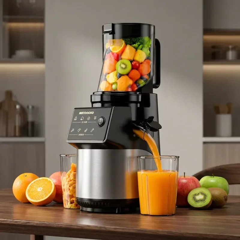 Large diameter multi-functional household new juicer Original juice machine Slag juice separation Automatic no-cut juicer