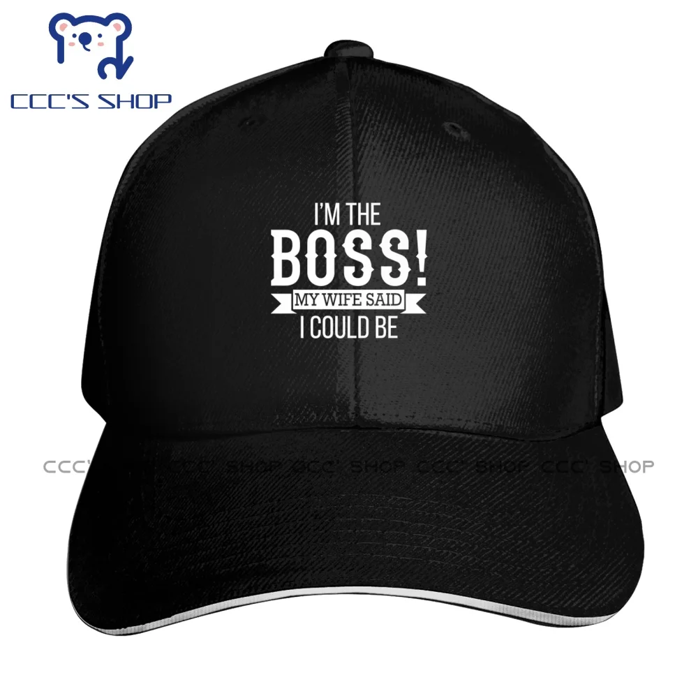 I\'m The Boss! My Wife Said I Could Be - Husband T  Baseball cap Snapback Caps Knitted Hat