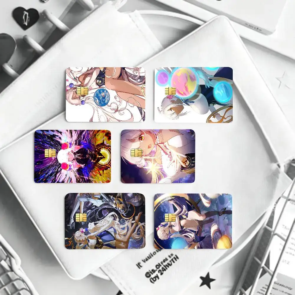 Tsukumo Sana Virtual Anchor H-hololive Card Sticker 4Pcs Credit Card Skin Anti Scratch Bank Debit Card Decal