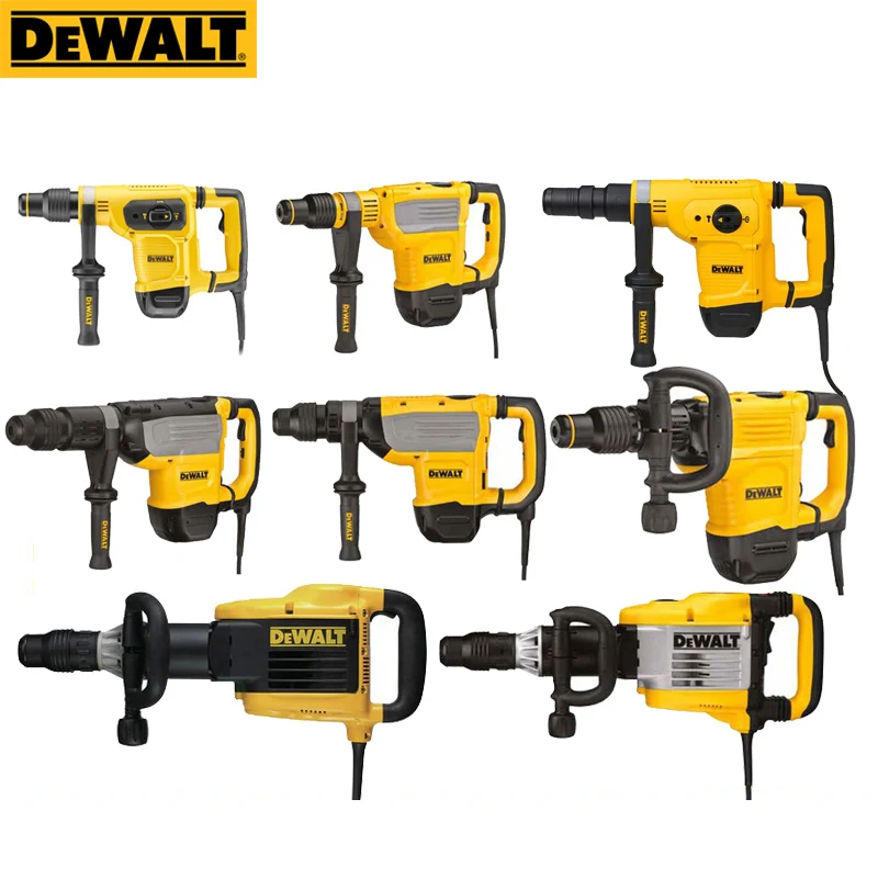 DEWALT Demolition Hammer SDS MAX with Shocks 220V Rotary Hammer Heavy Duty Concrete Demolition Rescue Five Pit Electric Pick