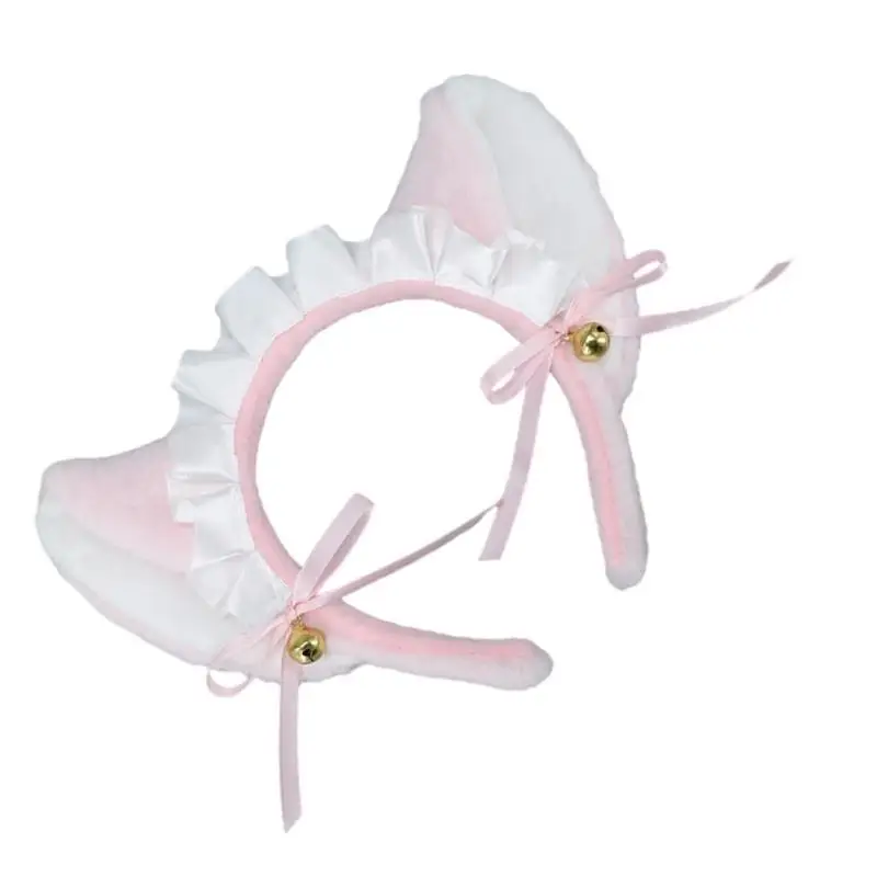 652f Women Lace Coiffe avec ruban d French Bandand Maid Cosplay accessoires