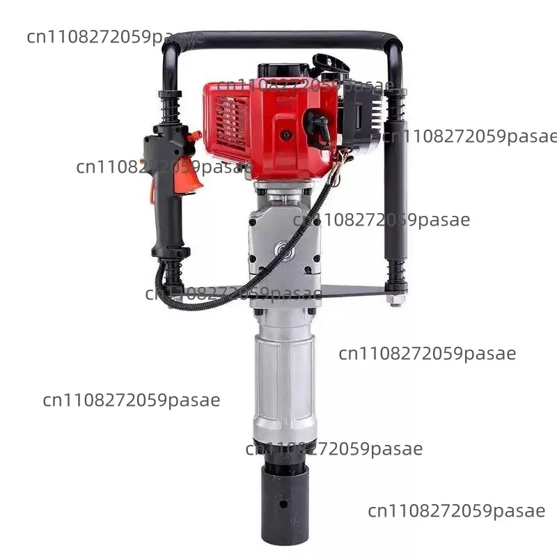 1900W Pile Driver 2 Stroke Heavy Duty Gas T Post Hammer Farm Fence Garden Tool Railway Impact