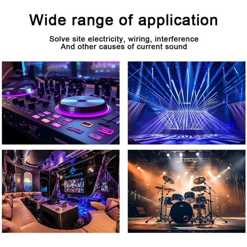 ABVO-4-Channel XLR Audio And DMX Network Cable Extender, DMX512 Network Signal Extender For Stage Sound Lighting Studio