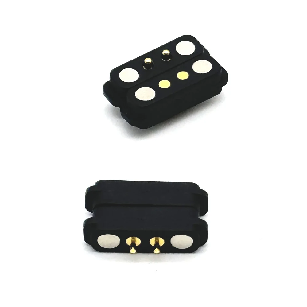 1Pair 2Pin Spacing 2.80mm DC Magnetic Pogo Pin Connector Pogopin Male Female Spring Fast Charging Waterproof DC Power Socket