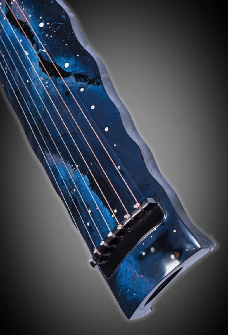 

Guqin zither blue Star River Pattern old cedar Professional performance Chinese string instruments