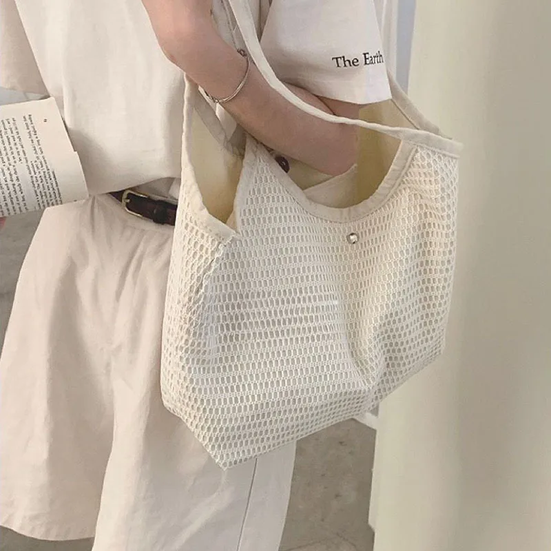 Large Capacity Women Shoulder Bag Casual Canvas Big Totes Bag Travel Handbag Sports And Leisure Handbag Fashion Shopping Bag