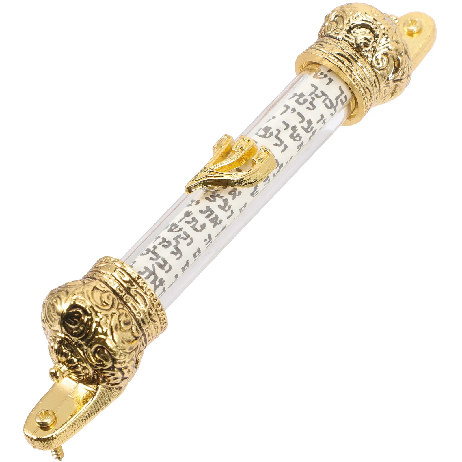 Rolo de coroa da bíblia, porta lateral de metal, mezuzah, delicado, judeu, religioso com para casa, hannukah, presentes, decoração ao ar livre