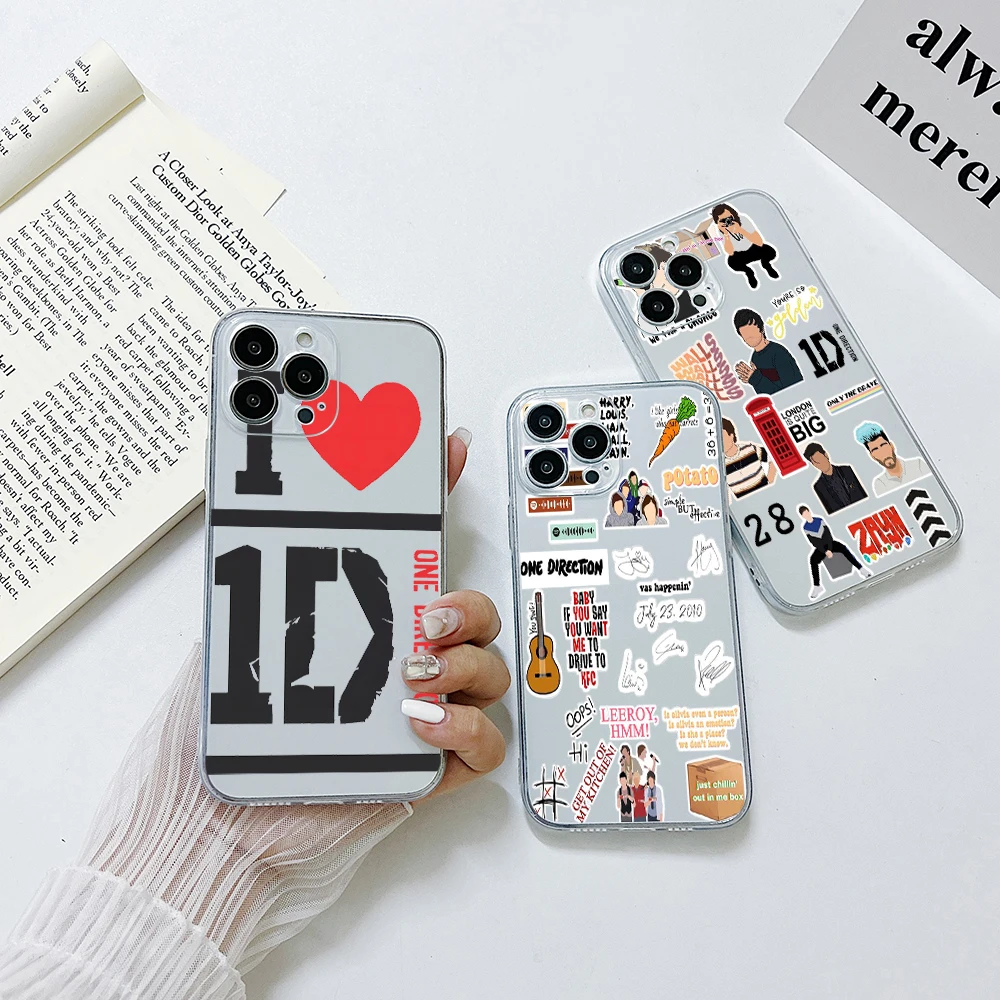 O-one D-Directions Phone Case For iPhone 15 14 13 12 11 Mini Pro Max X XR XSMax 6S 6 7 8 Plus SE20 Transparent Cover