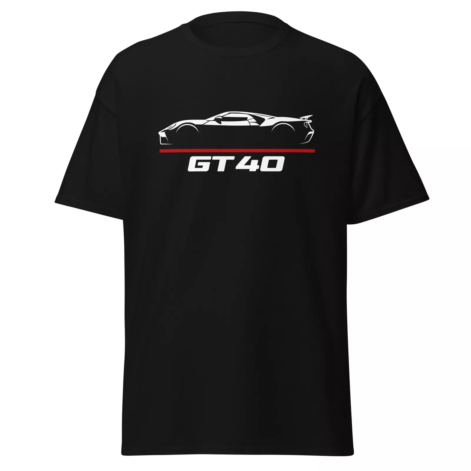 2024 Hommes T-shirt Casual Ford GT40 Passionné De Voitures T-shirt Graphique D'été À Manches Courtes 100% Coton S-3XL Cool Tee