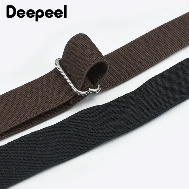 1Pc Deepeel 2.5*125cm heren Bretel Elastische Brede Bretels Verstelbare 2 Clips Band X Type Bretels decoratieve Mannelijke Jockstrap