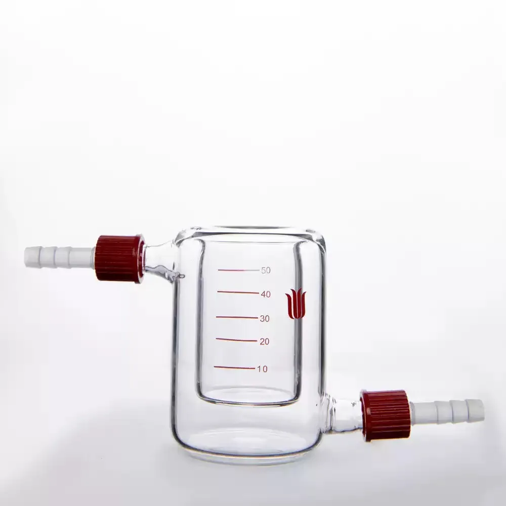 Synthware Borosilicate Glass Jacketed Beaker with Removable Spout B18 50ml-2000ml B180050Z,1PCS 50ml To 1000ml Beaker