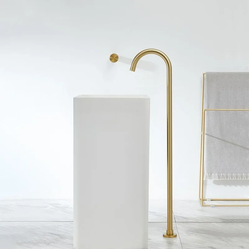 Luxury Free Standing Shower Faucet Set, Concealed Hot/Cold Waterfall Bathroom Shower System