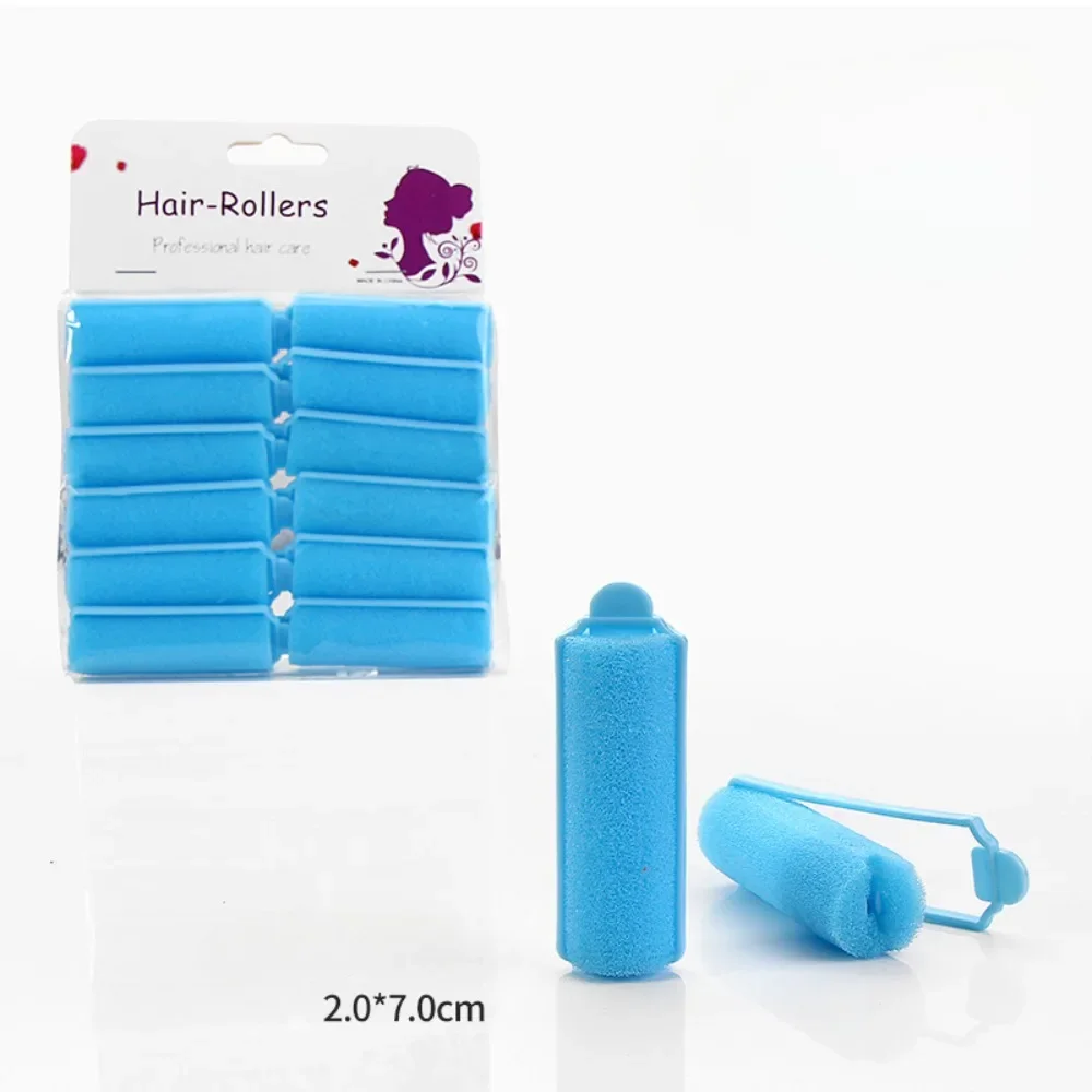12pcs Soft Sponge Foam Cushion Hair Rollers Curlers Hair Salon Barber Curls Hairdressing Kit DIY Home Hair Styling Tools Бигуди
