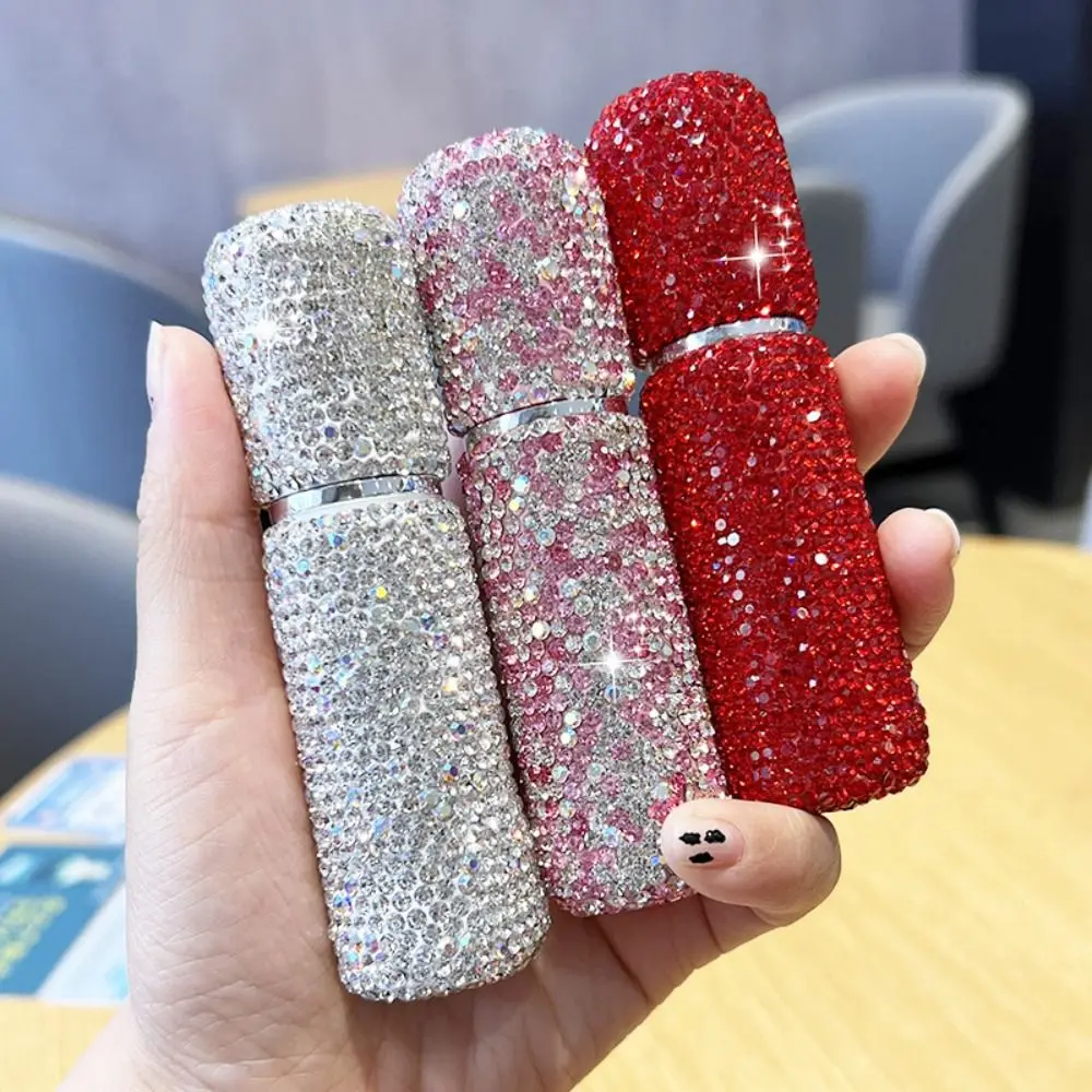 

Mini Diamond-encrusted Perfume Bottle Fragrance Dispenser Luxury 10ml Refillable Spray Bottle Empty Fine Mist Women