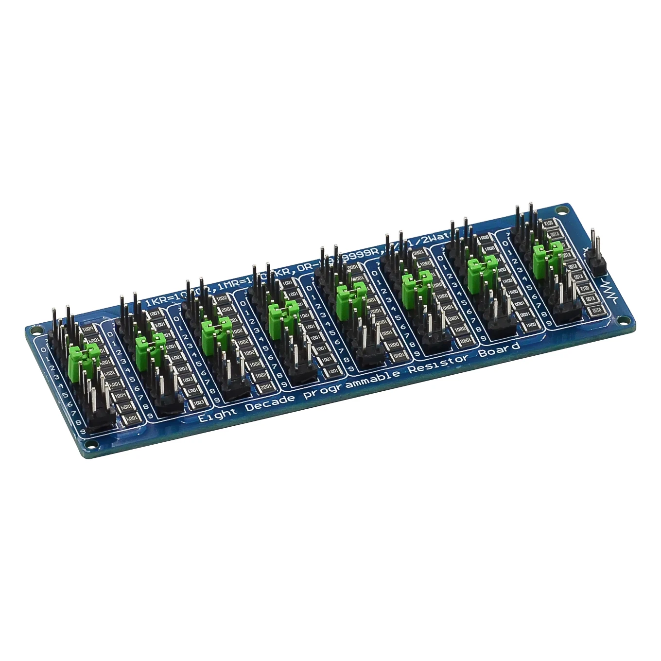 Programmable Eight Decade Resistor Board 0.1R-9999999.9R 0.1-9.9999999MR (0-10MS) Step Accuracy 0.1R 1/2 W SMD Resistance Module