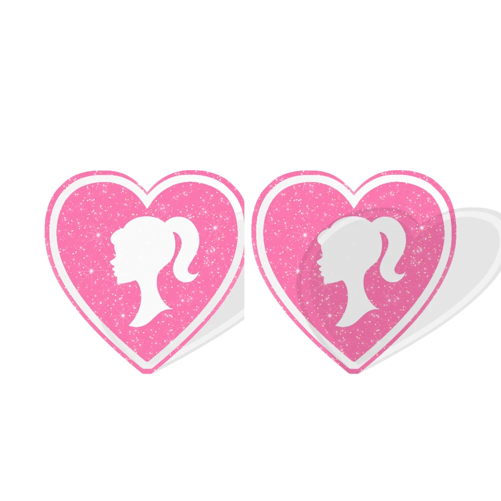 

Glitter Resin Earring Stud Earring Cute Design Pink Series Summer Women Girl Jewelry Accessories Kids Birthday Party Gift