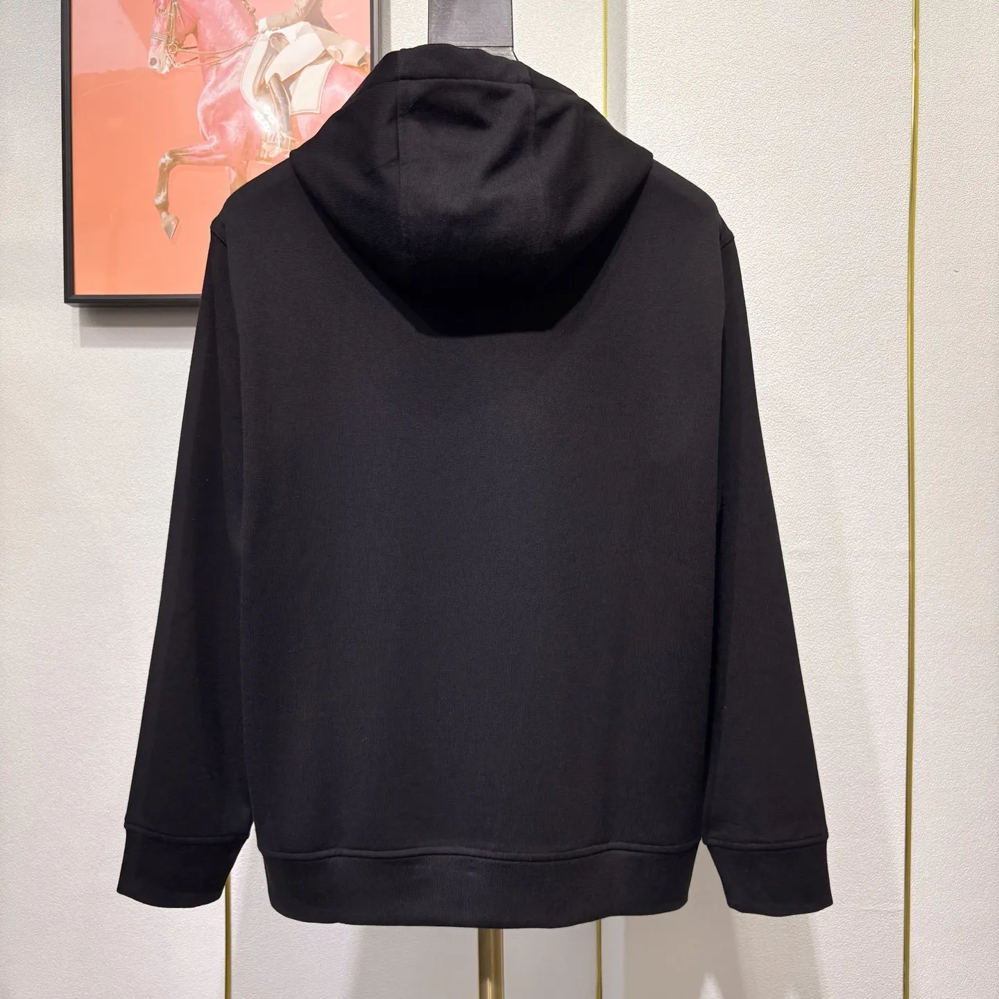 Italy LP men's clothing 2025 early autumn new fashion wool blend solid color men's casual versatile hooded sweater