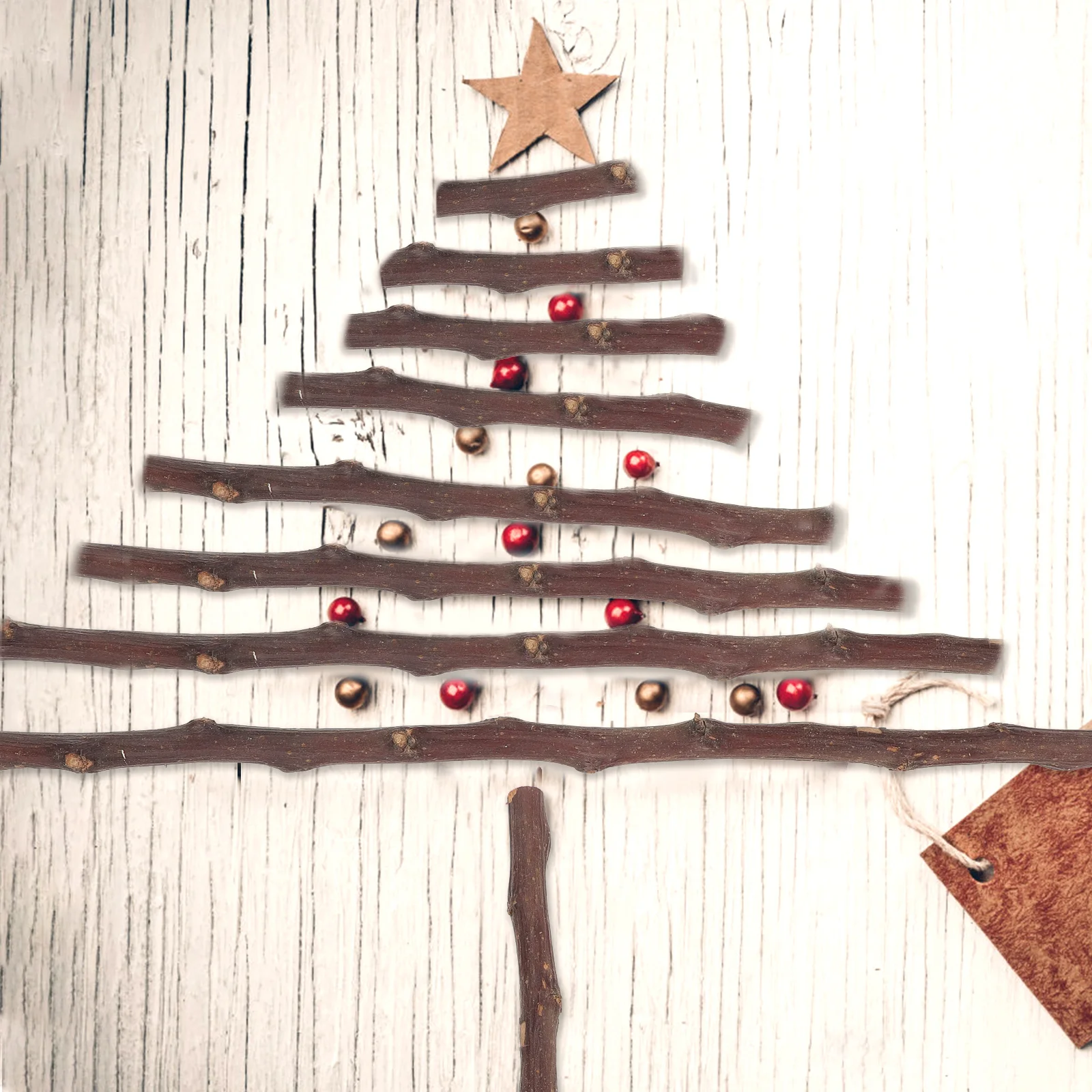 

50pcs Wood Sticks Crafts Branch Decoration Child Natural DIY Materials Sturdy Durable Art Project Accessories