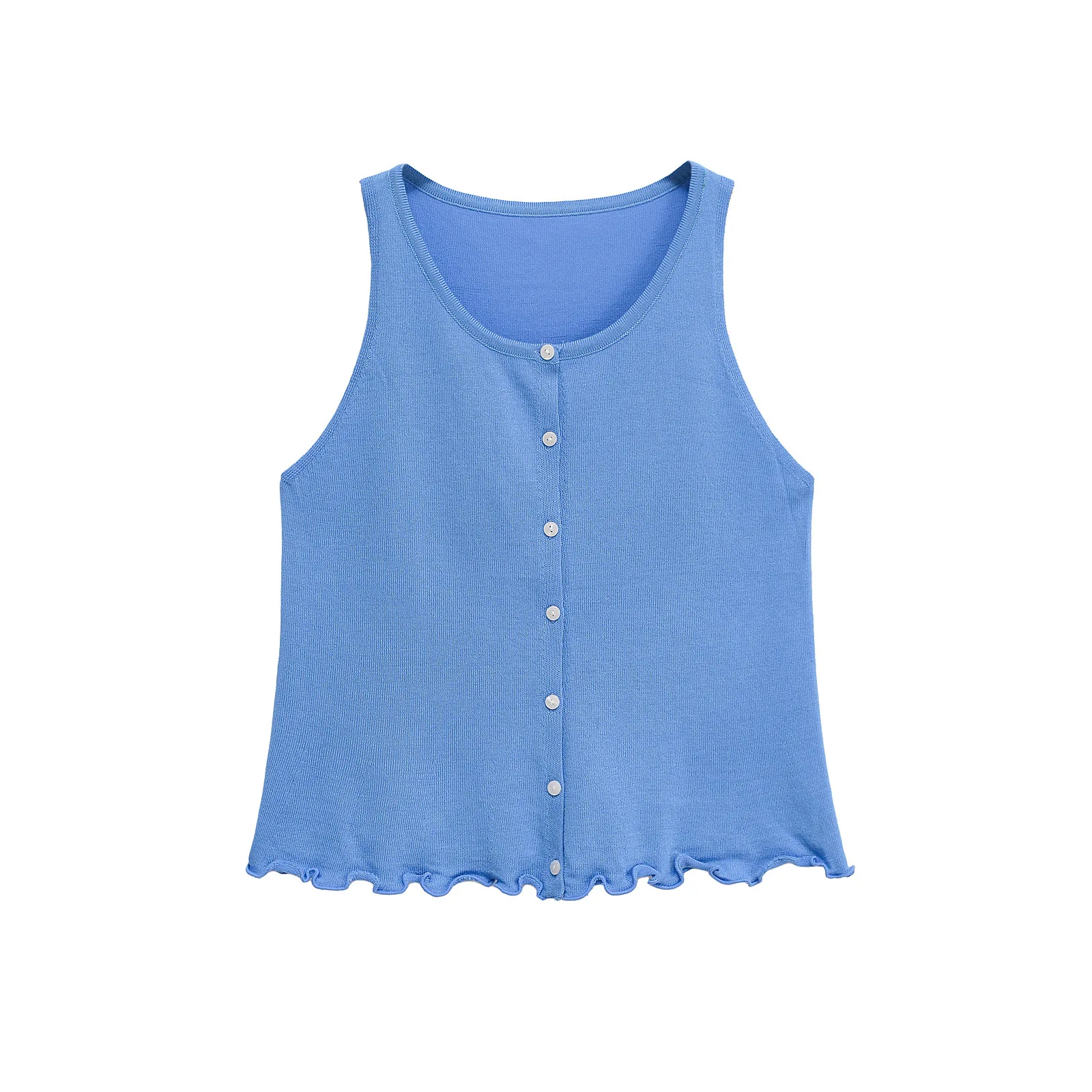 

New summer fashion casual vest-style layered knitted tops lazy style versatile