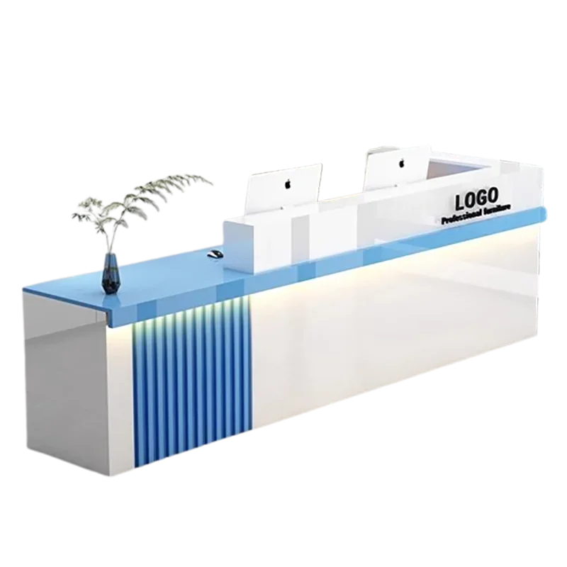 

European Office Reception Desk Beauty Salon Shop Design Simple Reception Counter Luxury Modern Empfangstheke Office Furniture