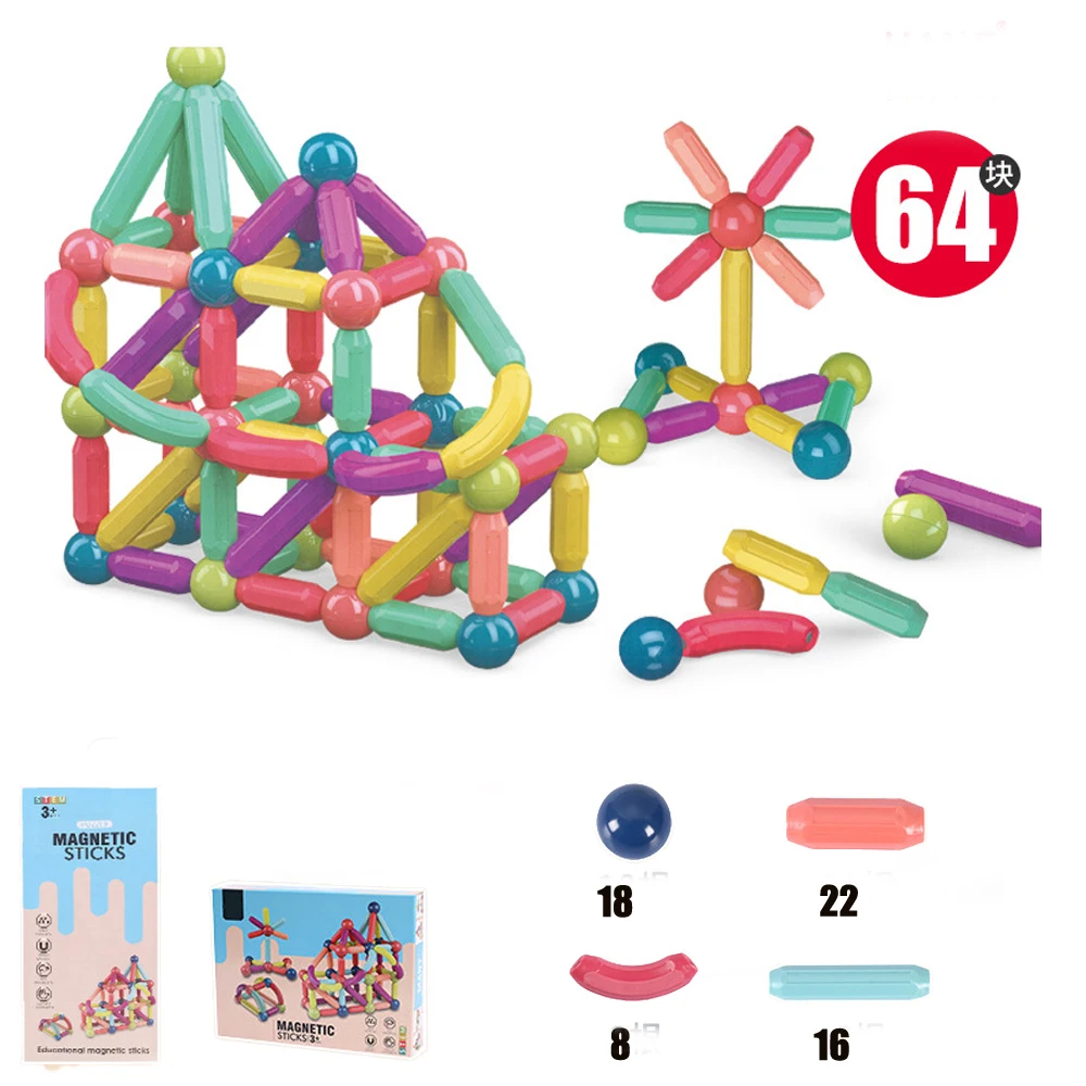 

Suitable for children's magnetic building blocks for stress relief, magnetic blocks, magnetic tiles, magnetic sticks.