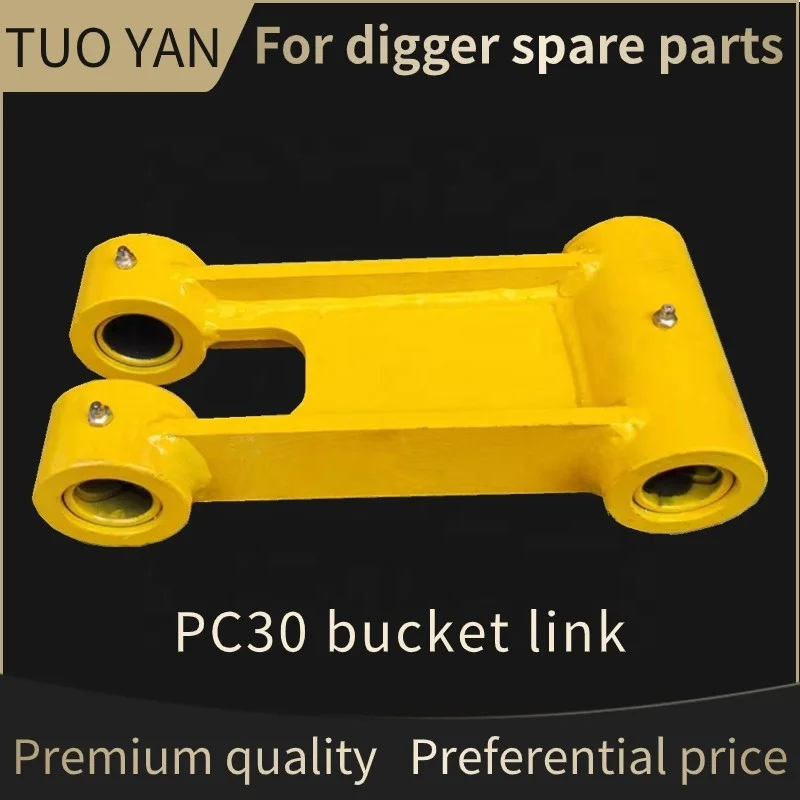 High Quality  PC30  Bucket Frame Mini Excavator Spare Parts Supporting Arm Bucket Link Durable Bucket H Link